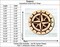Nautical Compass 4 Unfinished Wood Shape Blank Laser Engraved Cut Out Woodcraft Craft Supply COM-010 product 2